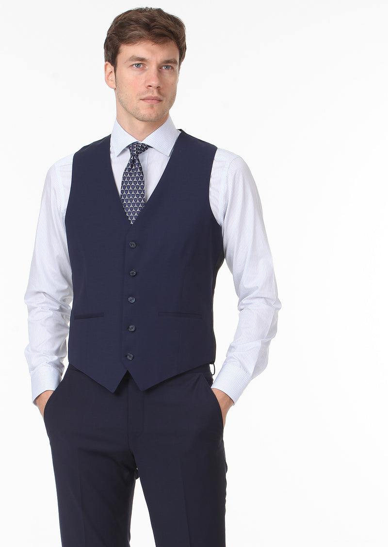 Saks Slim Fit Kelebek Yaka Klasik Yelek