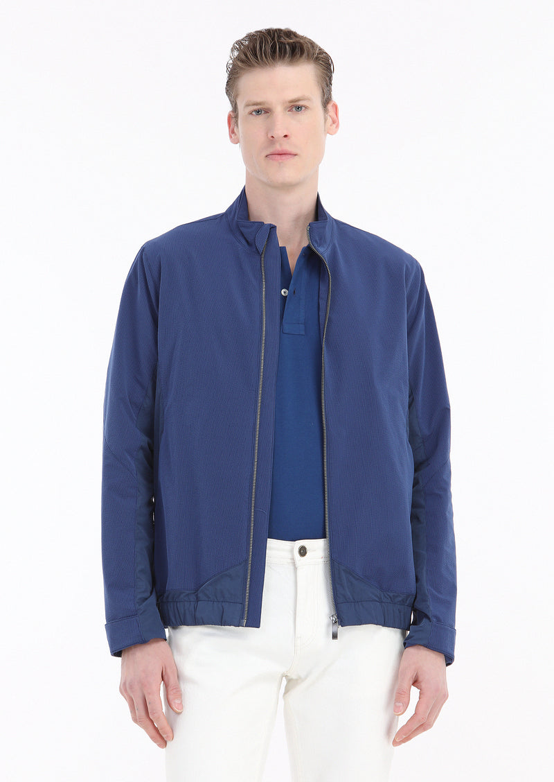 Saks Regular Fit Dik Yaka Casual Dokuma Mont