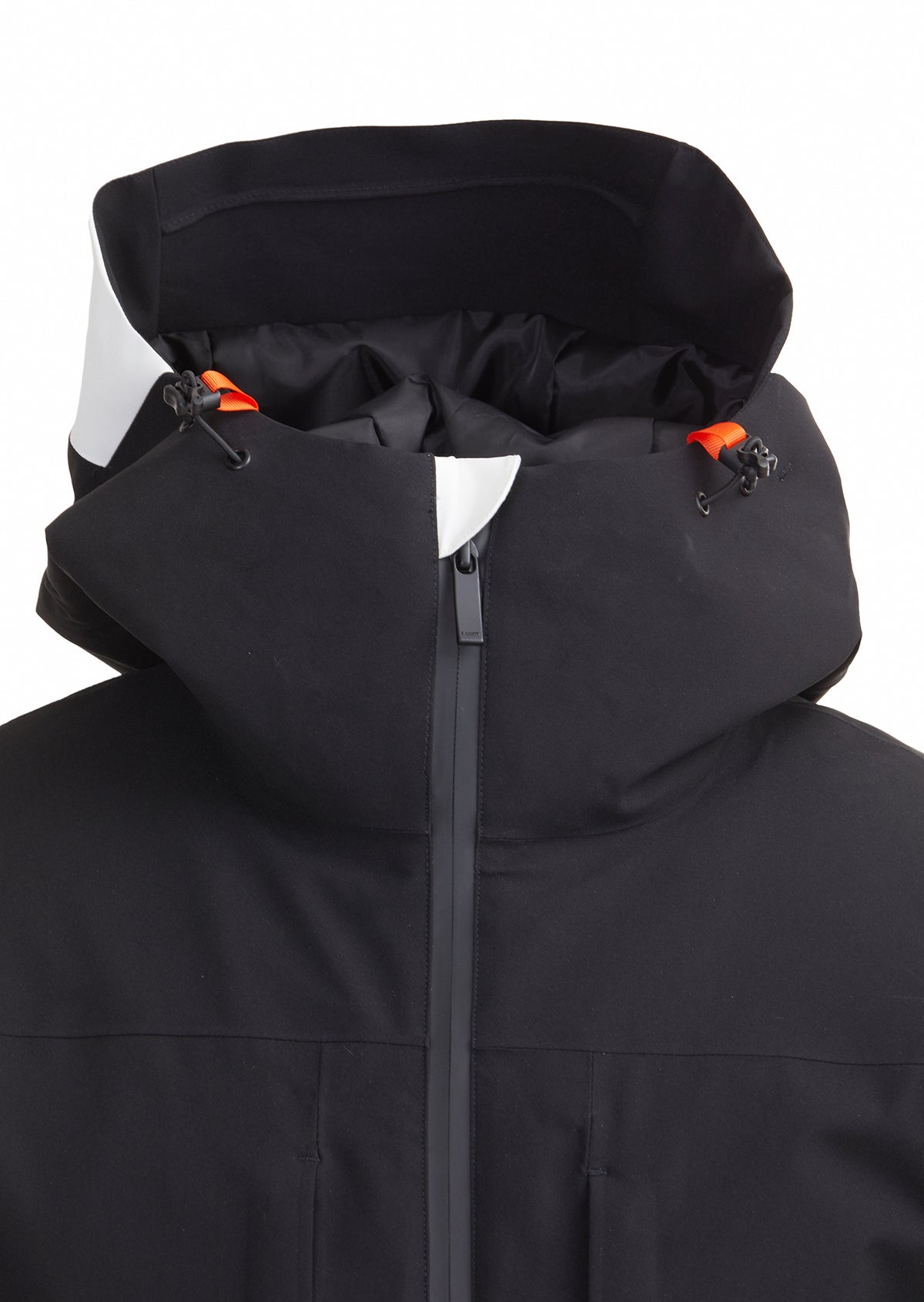 Siyah Regular Fit Kapüşonlu Casual Dokuma Kaban