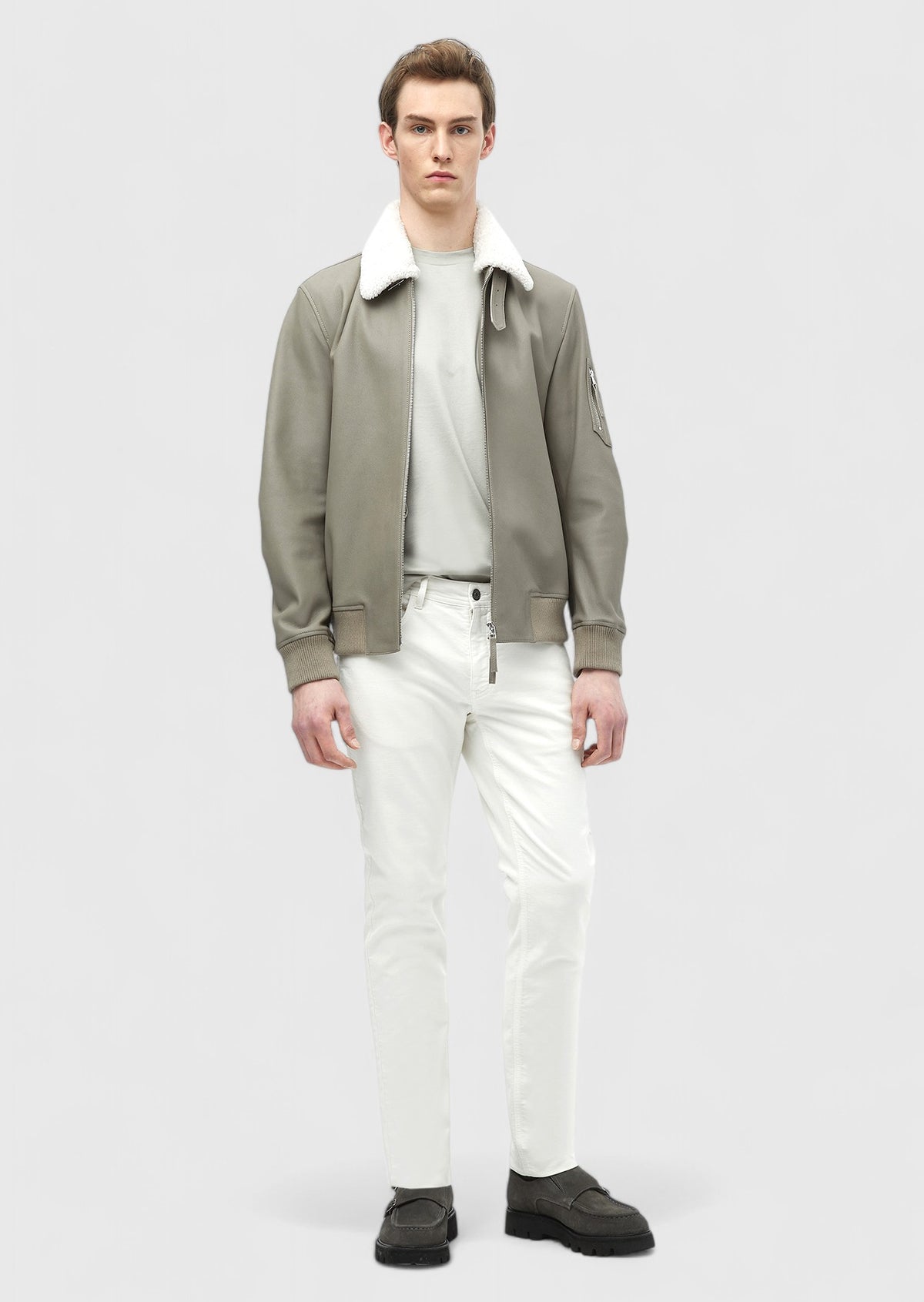 Vizon Regular Fit Casual Deri Deri Mont