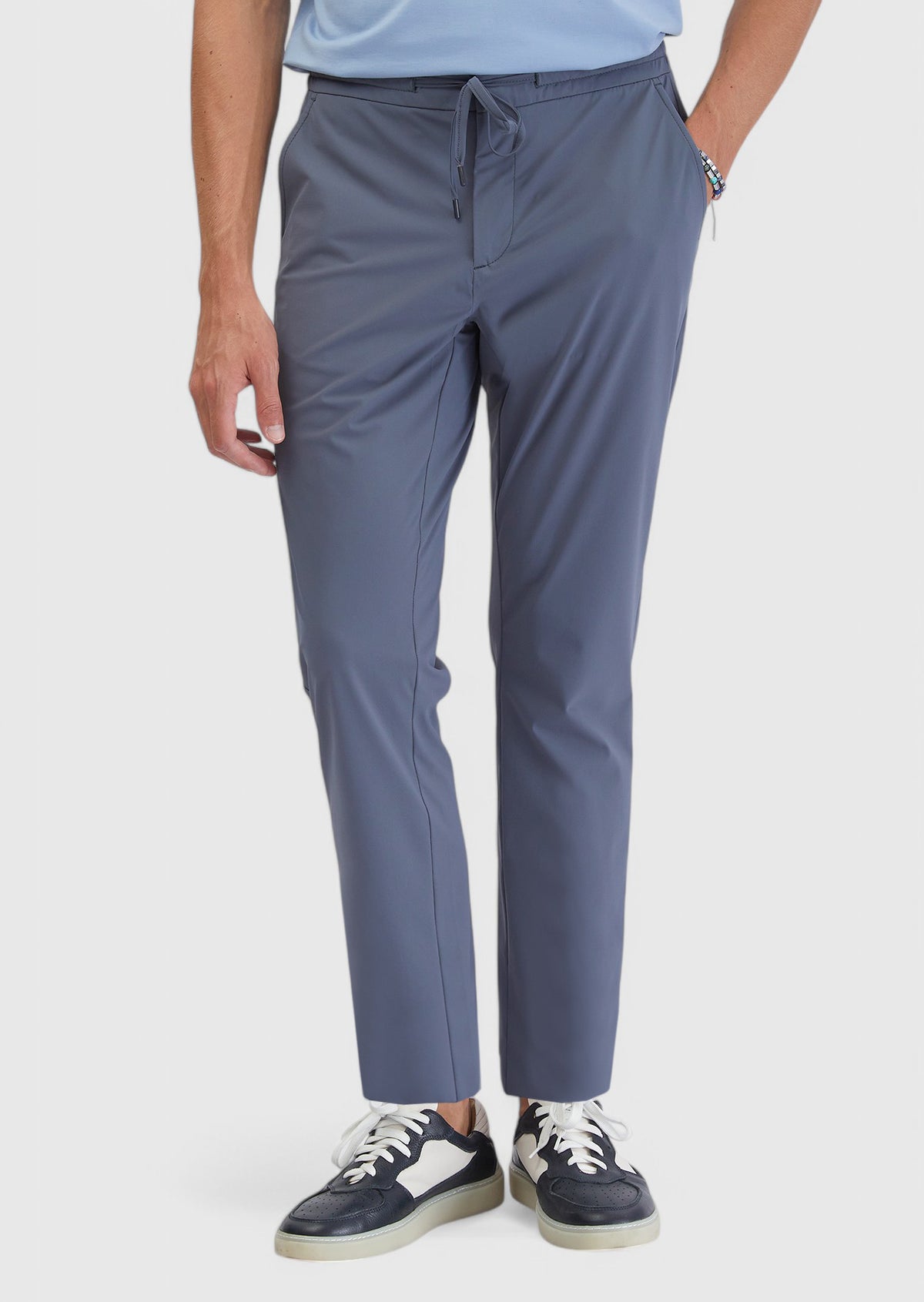Mavi Düz Dokuma Jogging Fit Casual Pantolon