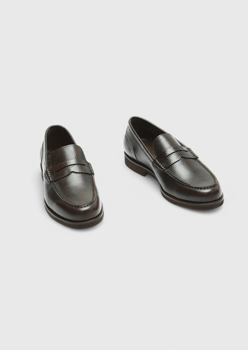 Kahverengi Deri Casual Loafer