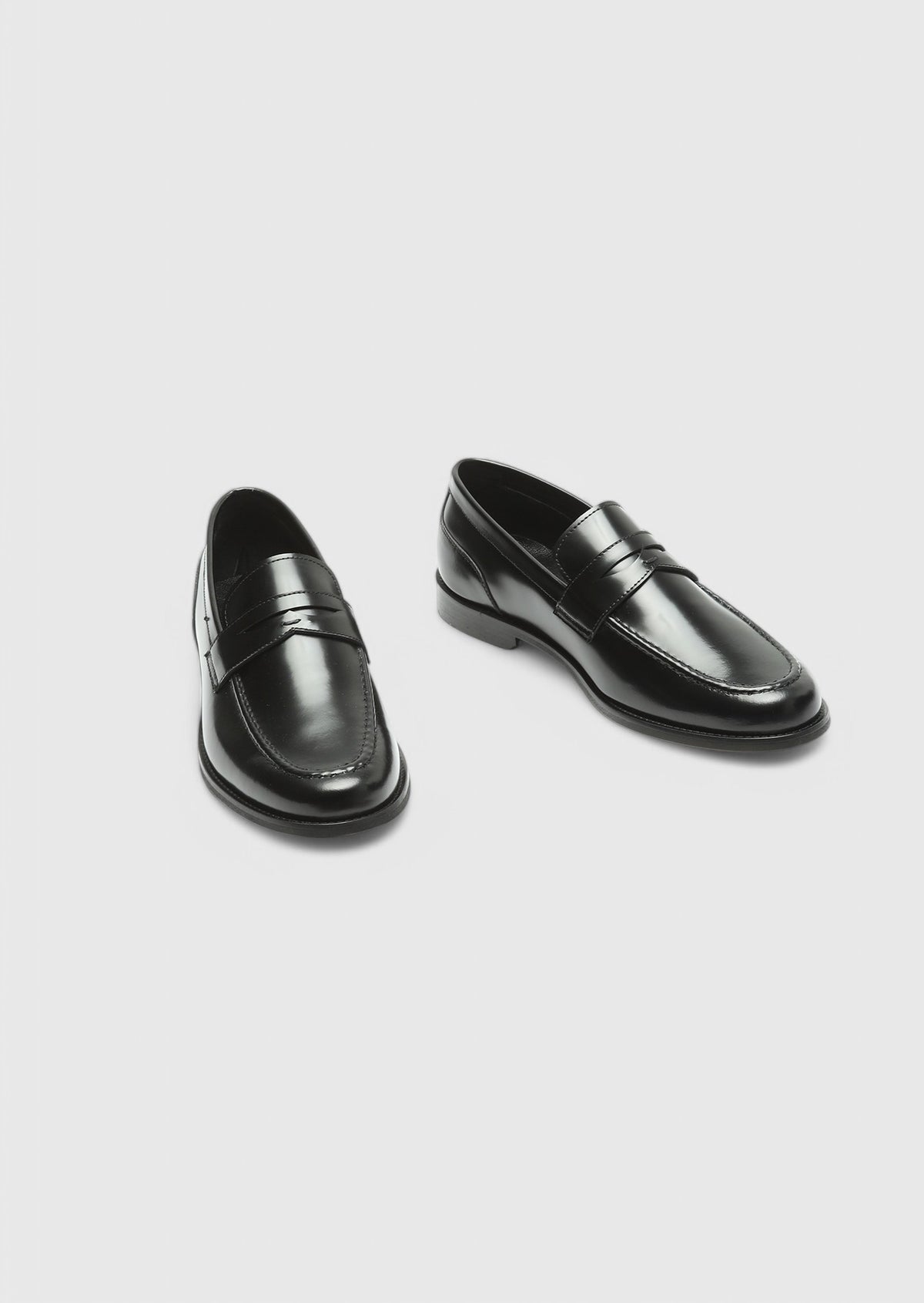 Siyah Deri Klasik Loafer