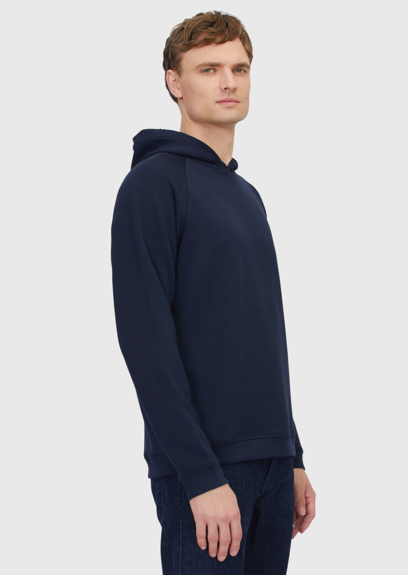 Lacivert Kapüşonlu Düz Sweatshırt