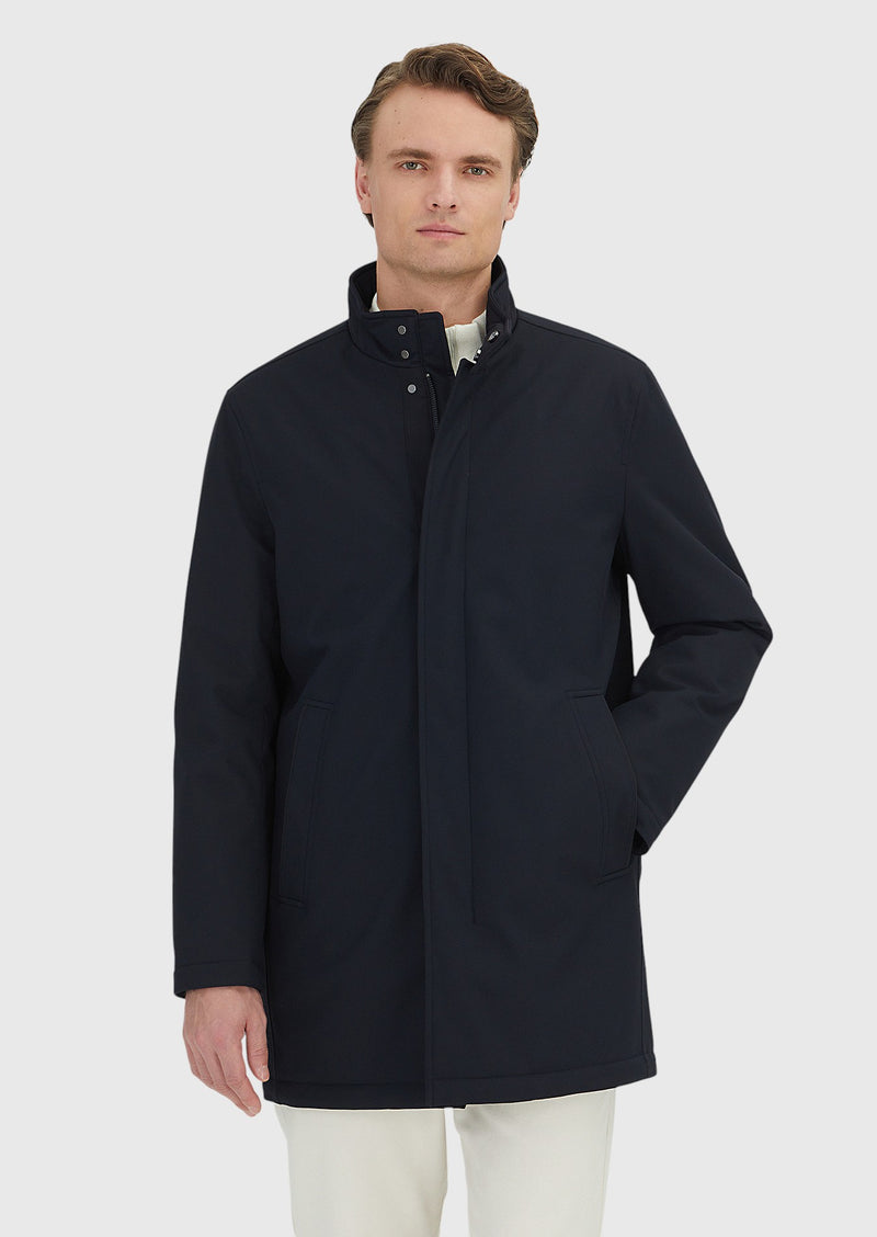 Lacivert Regular Fit Dik Yaka Casual Dokuma Kaban