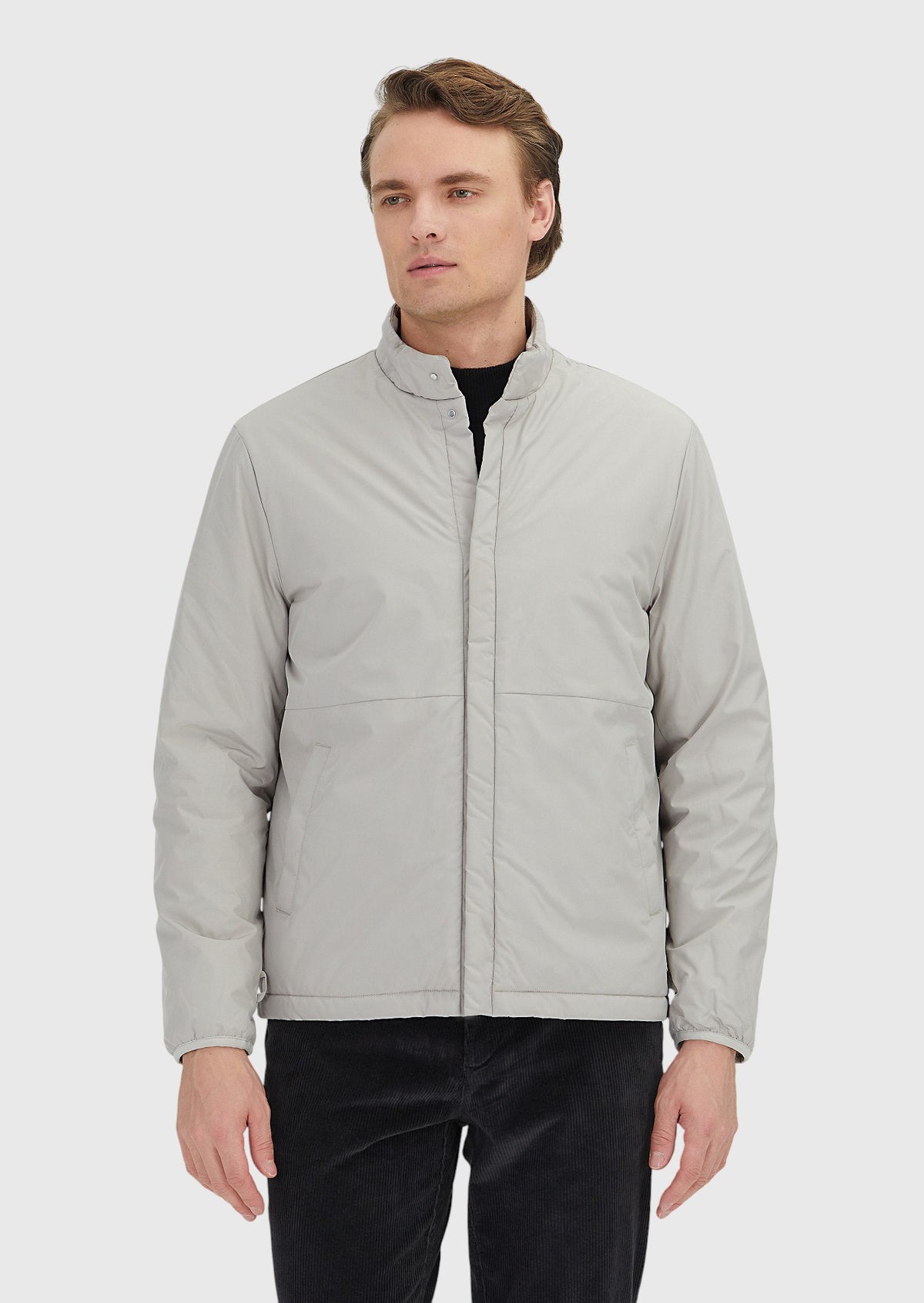 Kum Regular Fit Gömlek Yaka Casual Dokuma Pardösü