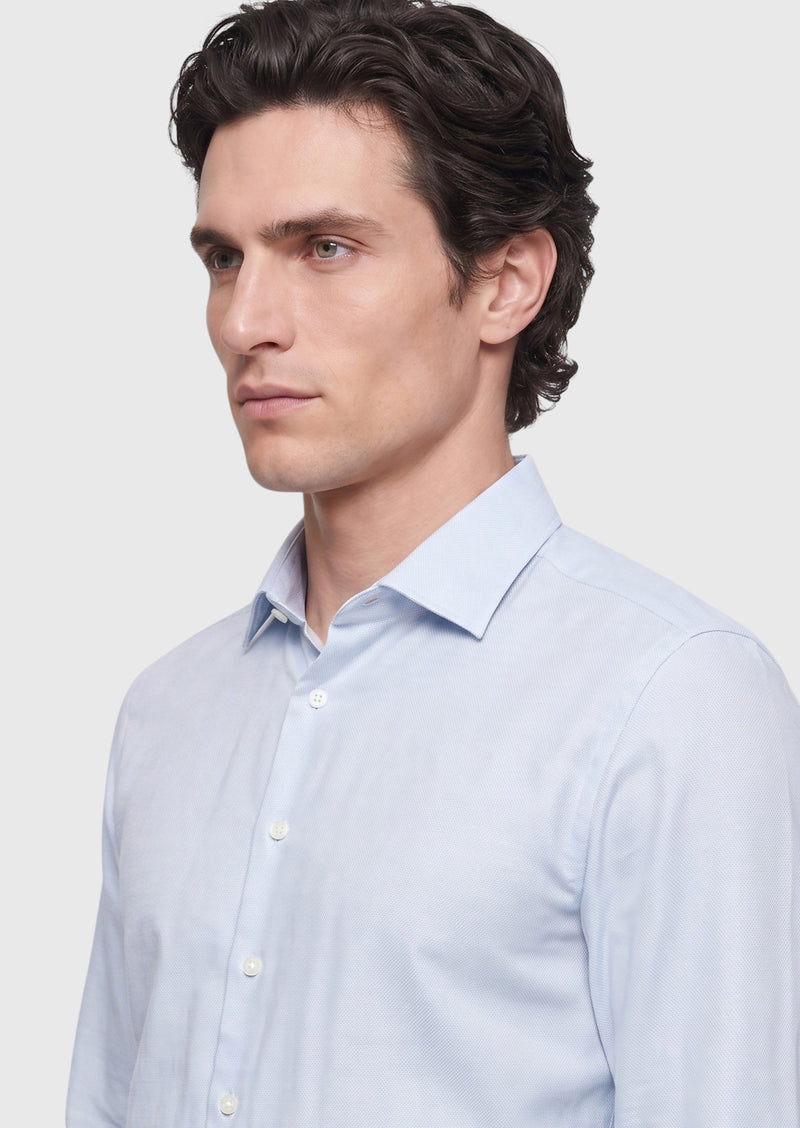 Mavi Desenli Casual Fit Uzun Dokuma Casual %100 Pamuk Gömlek