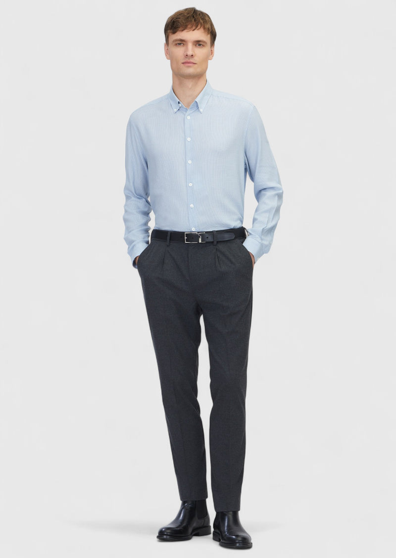 Mavi Casual Fit Uzun Dokuma Casual Pamuk Karışımlı Gömlek