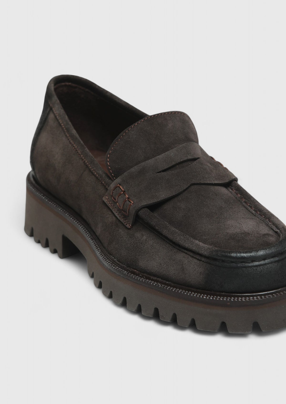 Kahverengi Süet Casual Loafer
