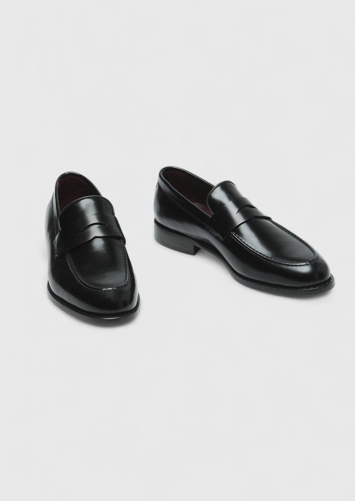 Siyah Deri Klasik Loafer