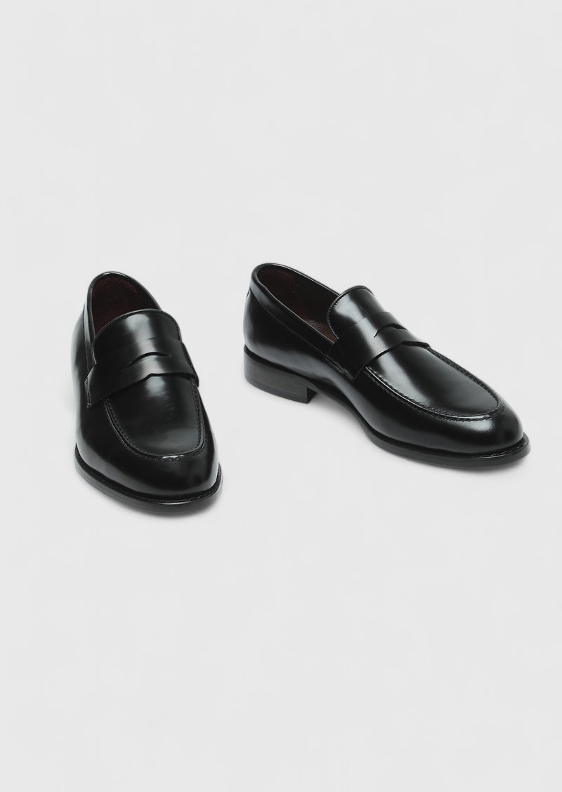 Siyah Deri Klasik Loafer
