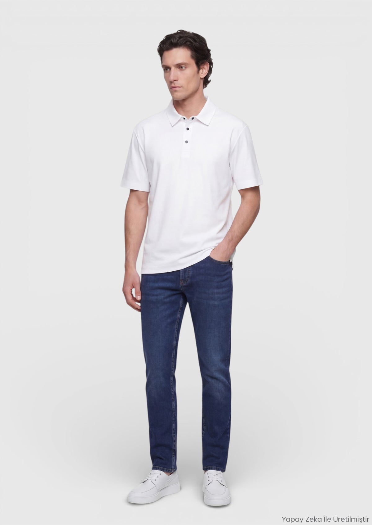 Beyaz Düz T-Shirt