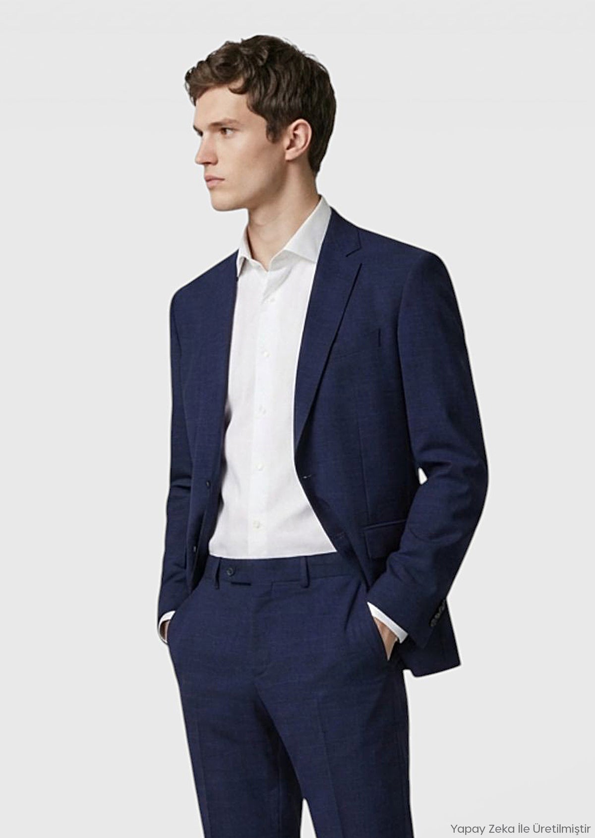 Renkli Zeroweight Slim Fit Yün Karışımlı Takım Elbise