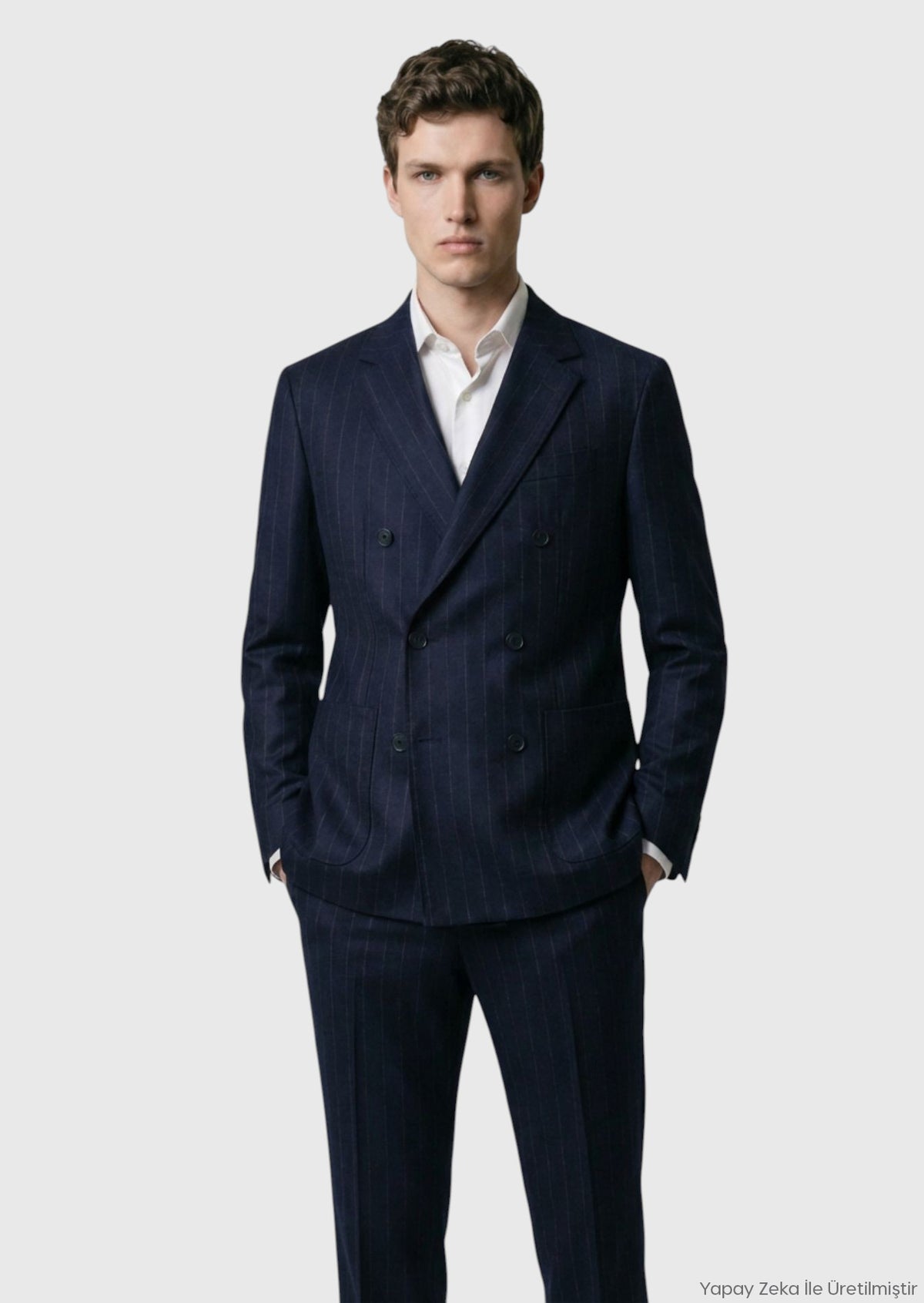 Lacivert Zeroweight Slim Fit %100 Yün Ceket