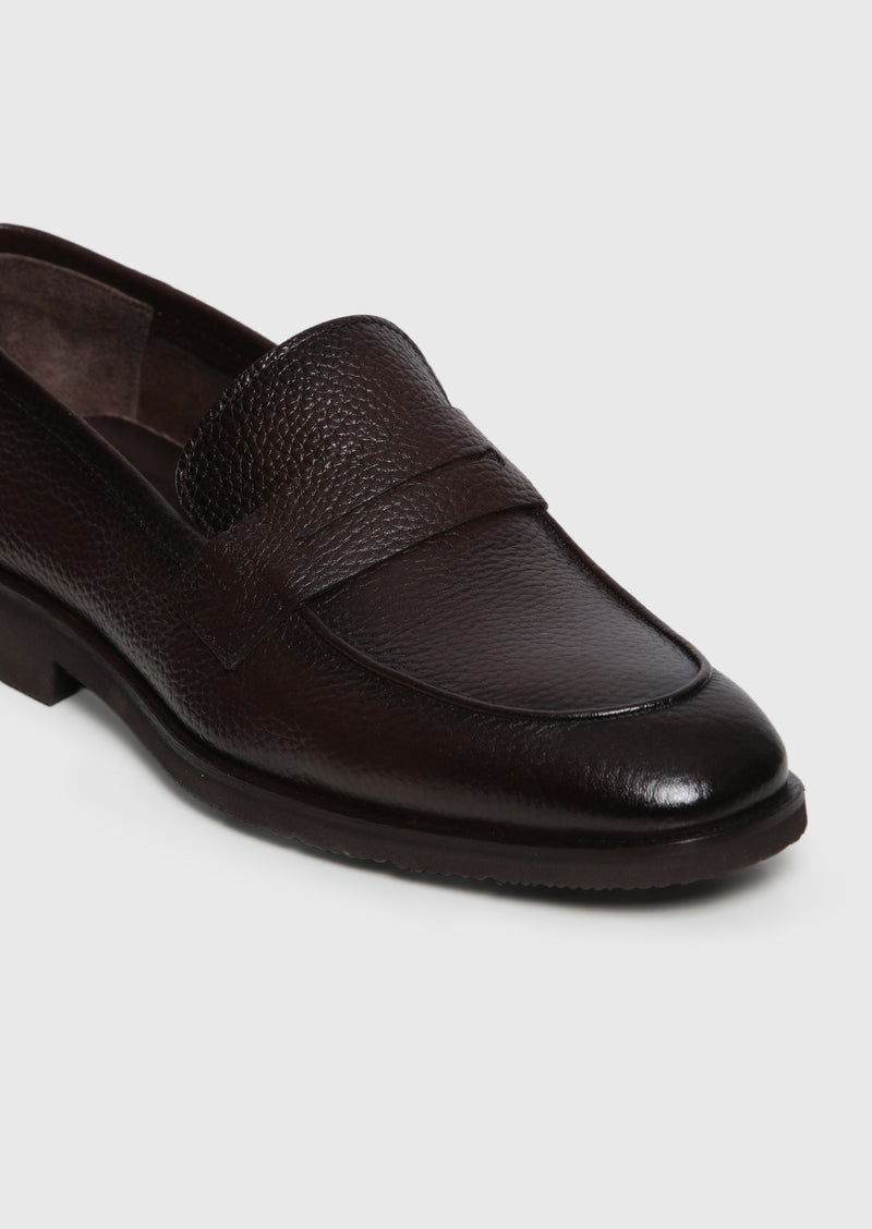 Kahverengi Deri Casual Loafer