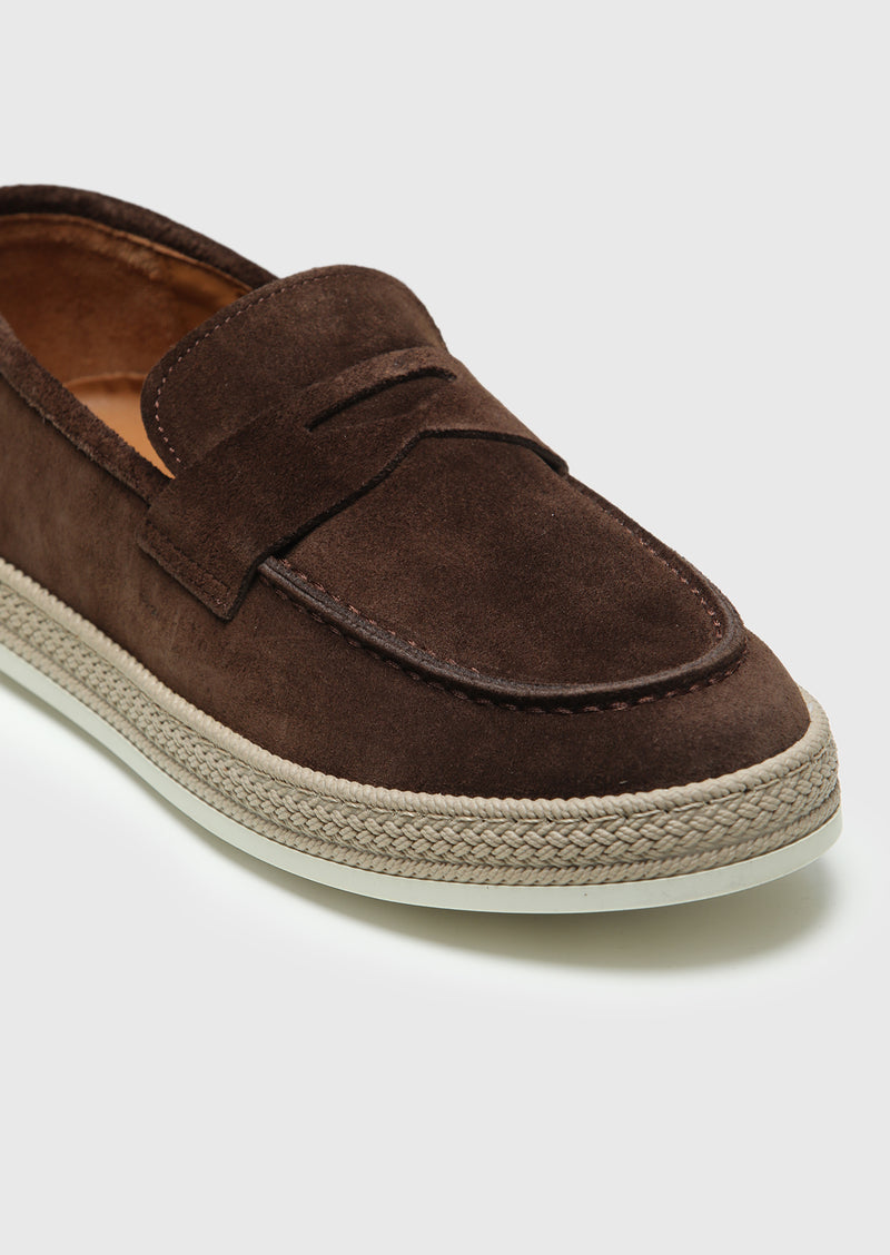 Kahverengi Süet Casual Loafer