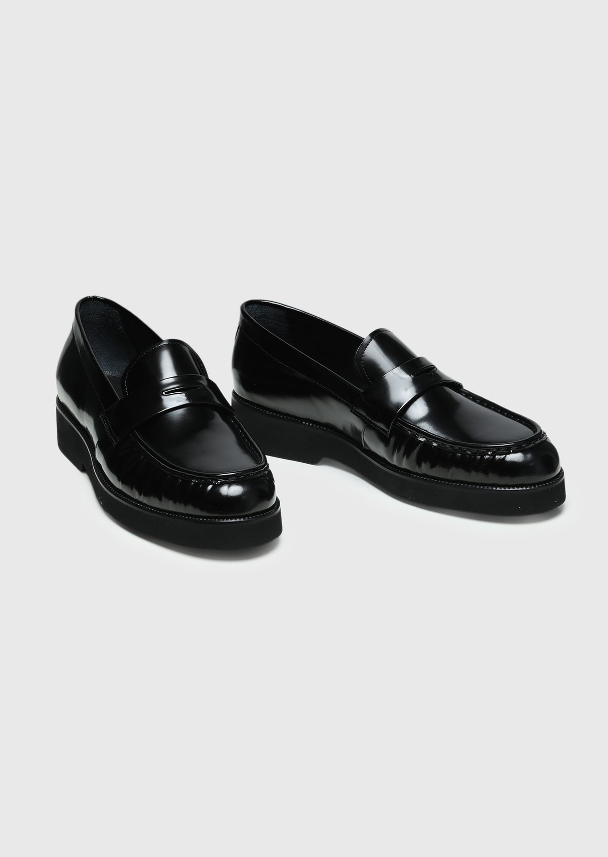 Siyah Deri Casual Loafer