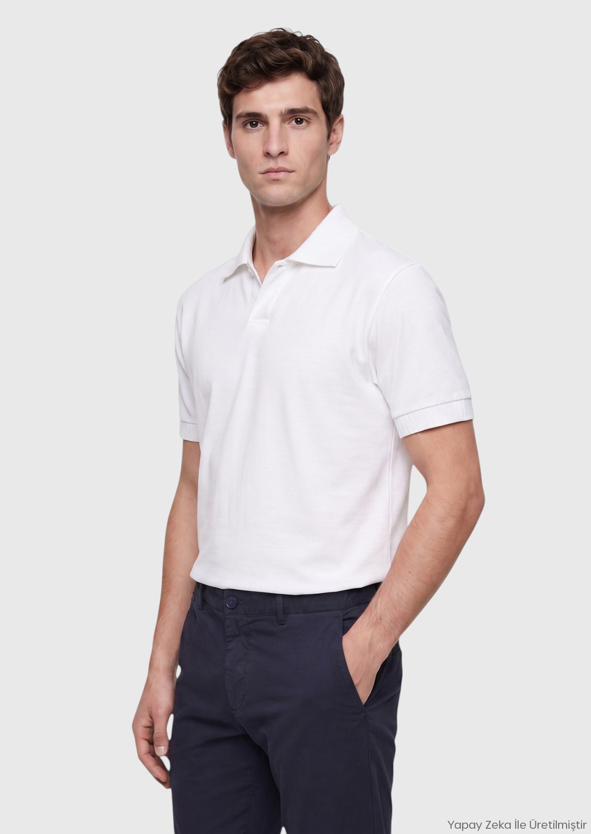Beyaz Düz T-Shirt