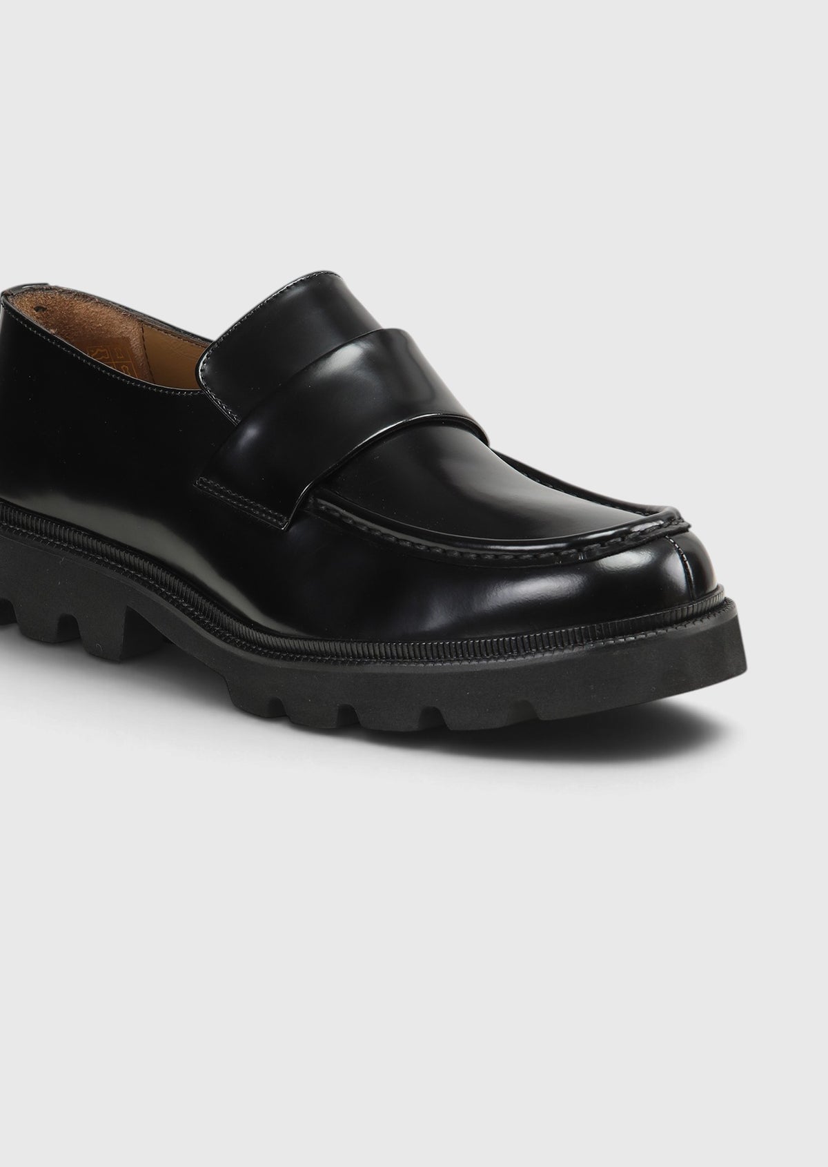 Siyah Deri Casual Loafer
