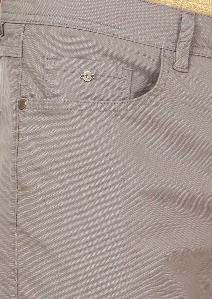 Açık Yeşil Düz Dokuma Slim Fit Casual Pamuk Karışımlı Pantolon