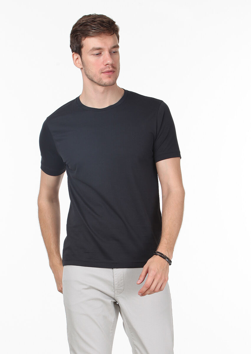 Siyah %100 Pamuk T-Shirt