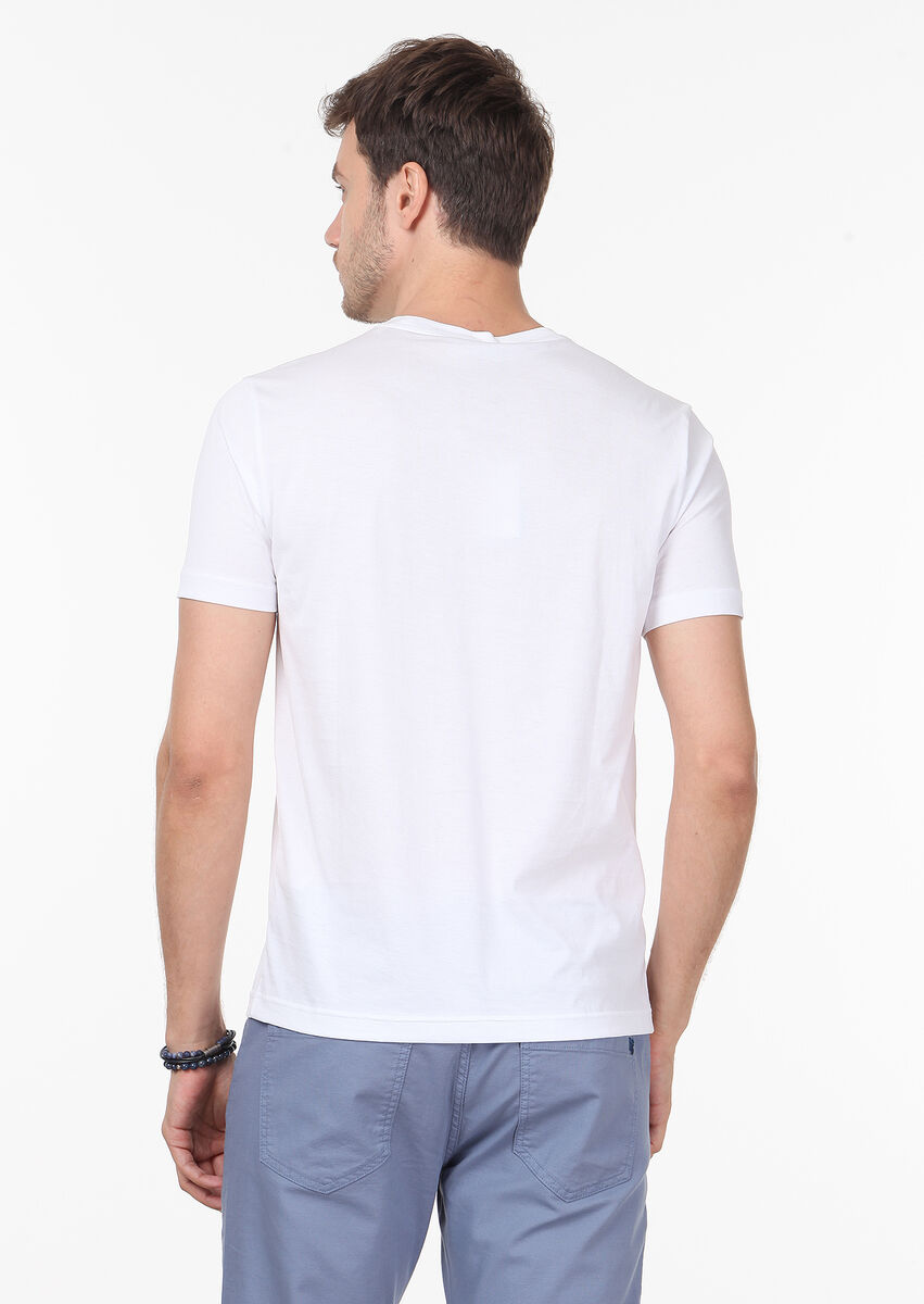 Beyaz %100 Pamuk T-Shirt