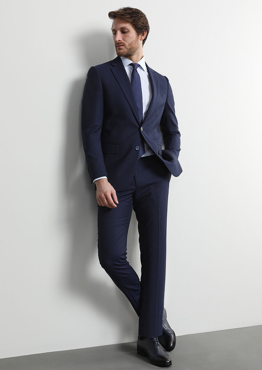 Saks Mikro Thin&taller Slim Fit %100 Yün Takım Elbise