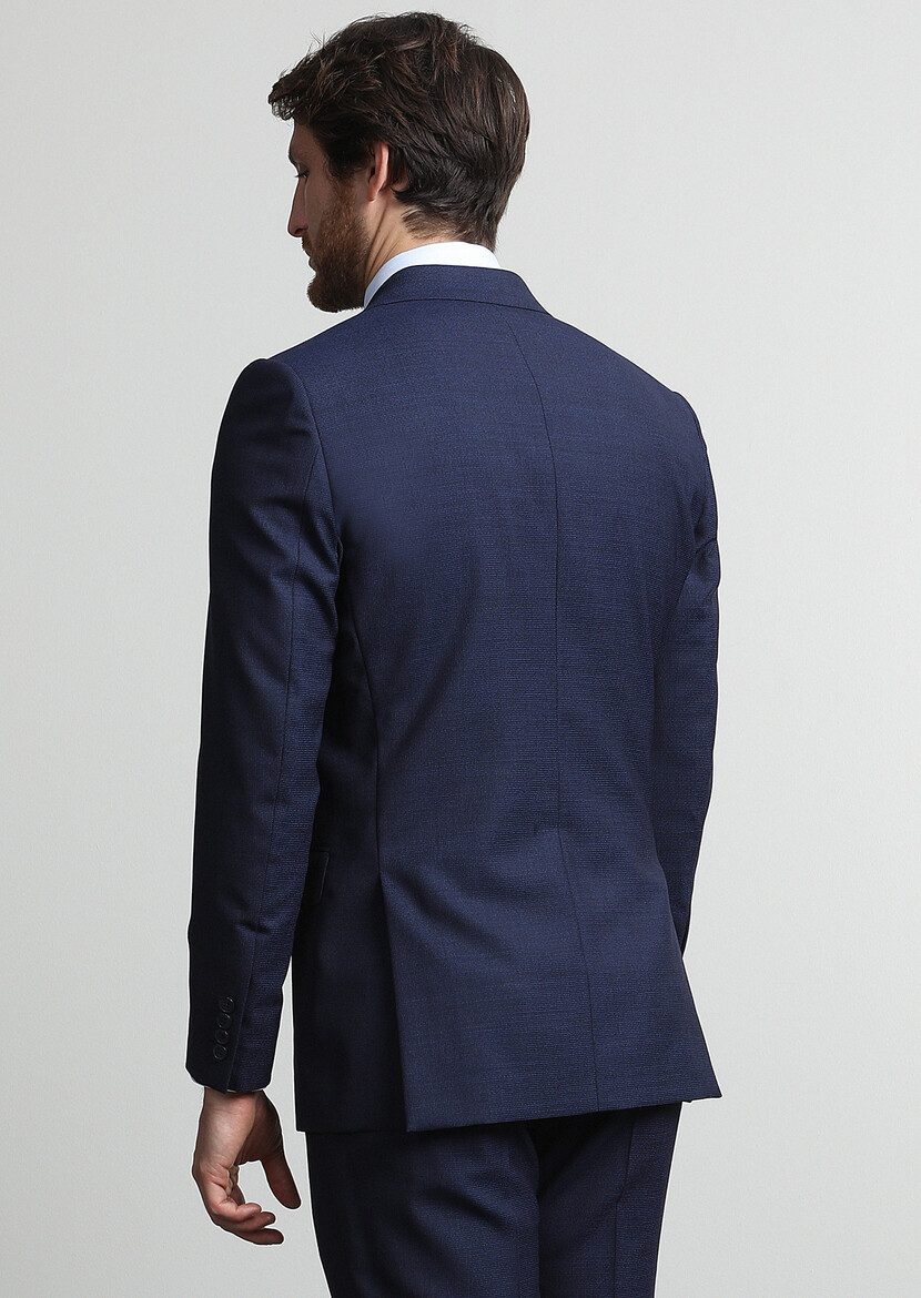 Saks Mikro Thin&taller Slim Fit %100 Yün Takım Elbise - Thumbnail