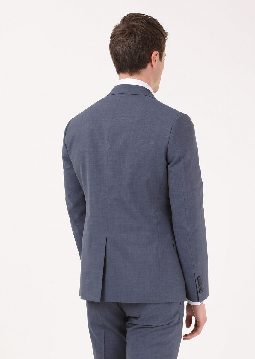 Mavi Mikro Zeroweight Slim Fit %100 Yün Takım Elbise
