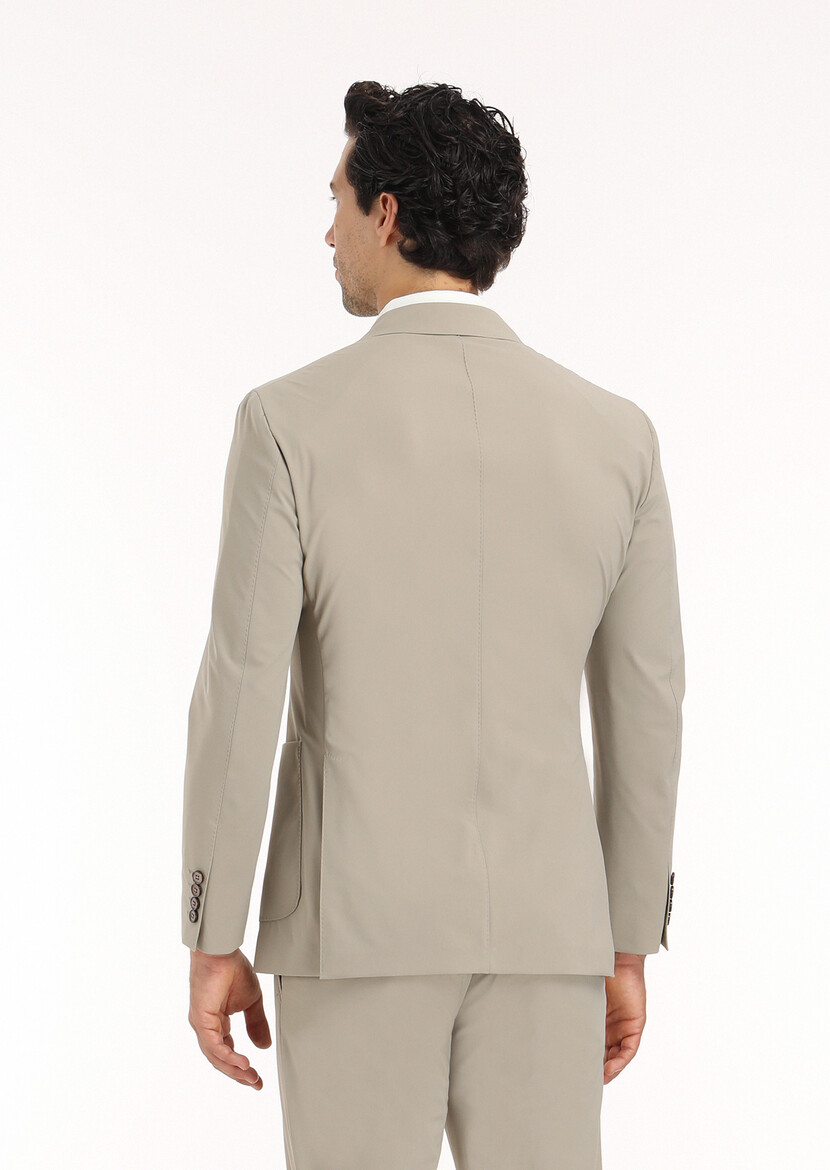 Vizon Düz Comfort Fit Örme Takım Elbise - Thumbnail