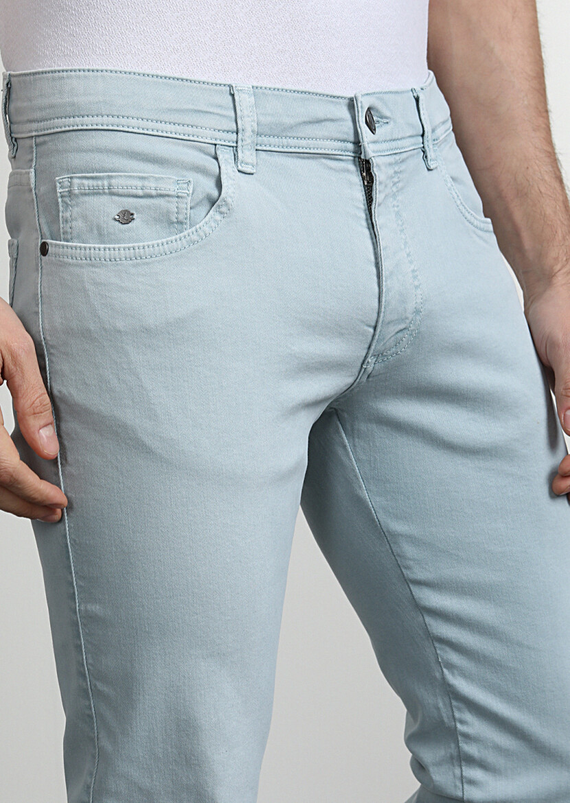 Aqua Düz Dokuma Slim Fit Casual Pamuk Karışımlı Pantolon 