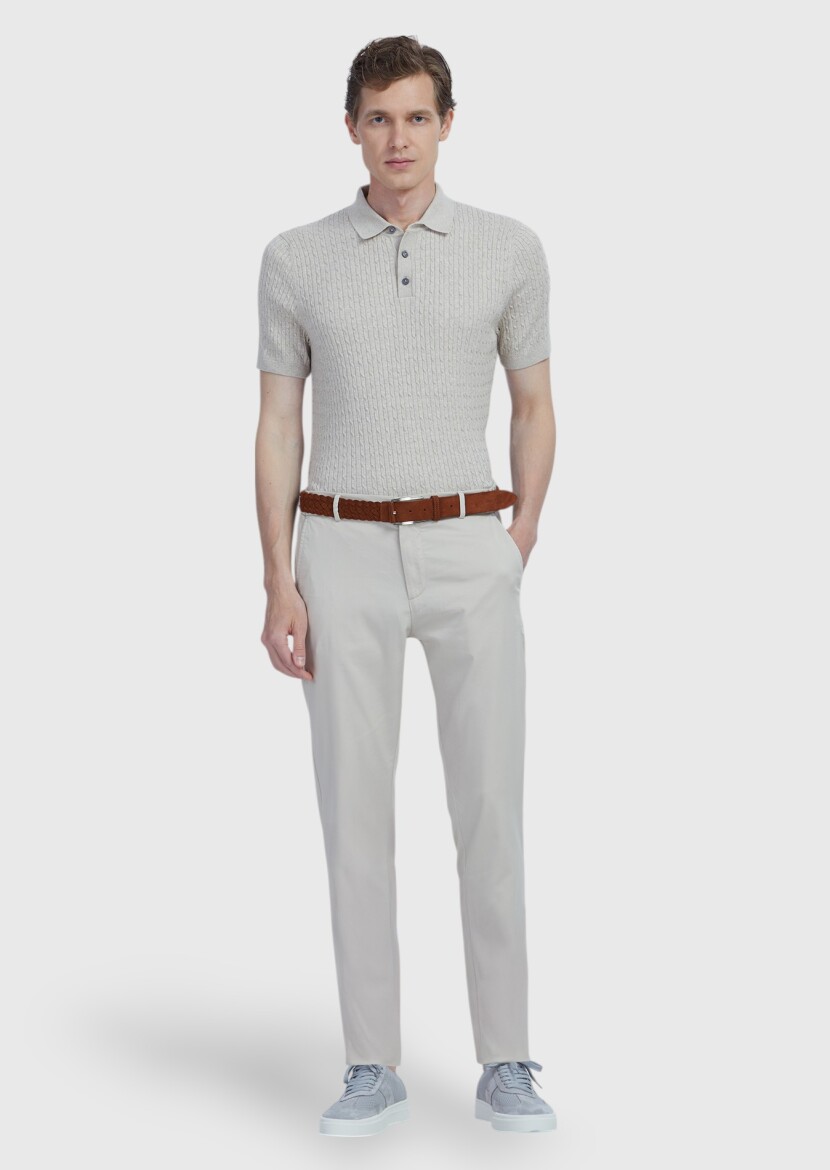 Beige Knitwear 