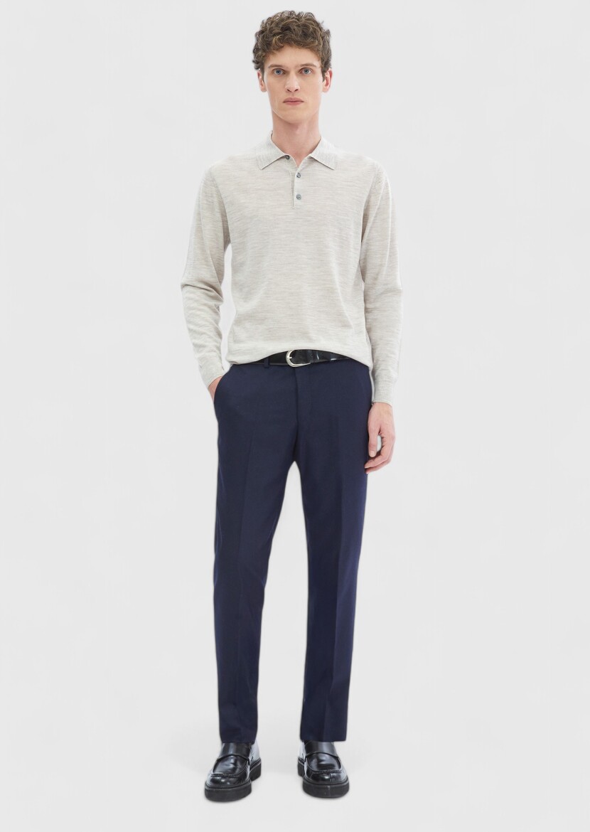 Beige Knitwear Sweatshirt 