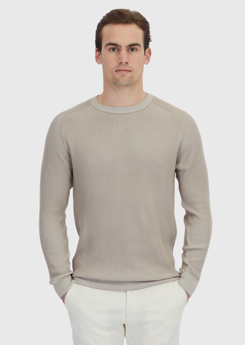 Beige Knitwear Sweatshirt - RAMSEY
