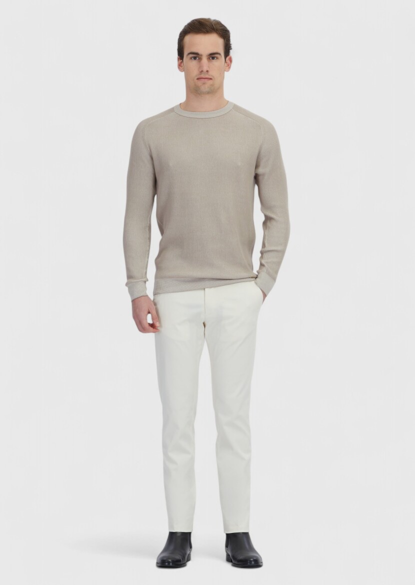 Beige Knitwear Sweatshirt - RAMSEY