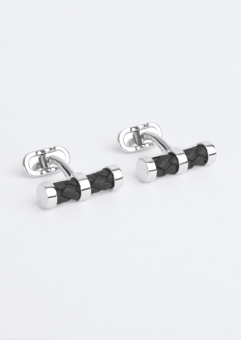 Black Brass Cuff Link - 1