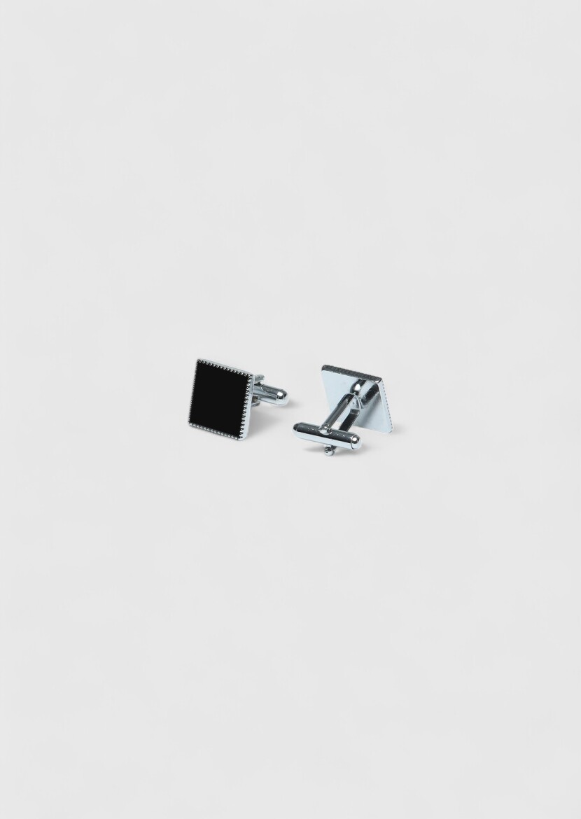 Black Brass Cuff Link 