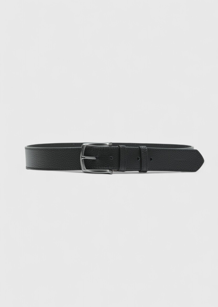 Black Cow Leather Belt - RAMSEY
