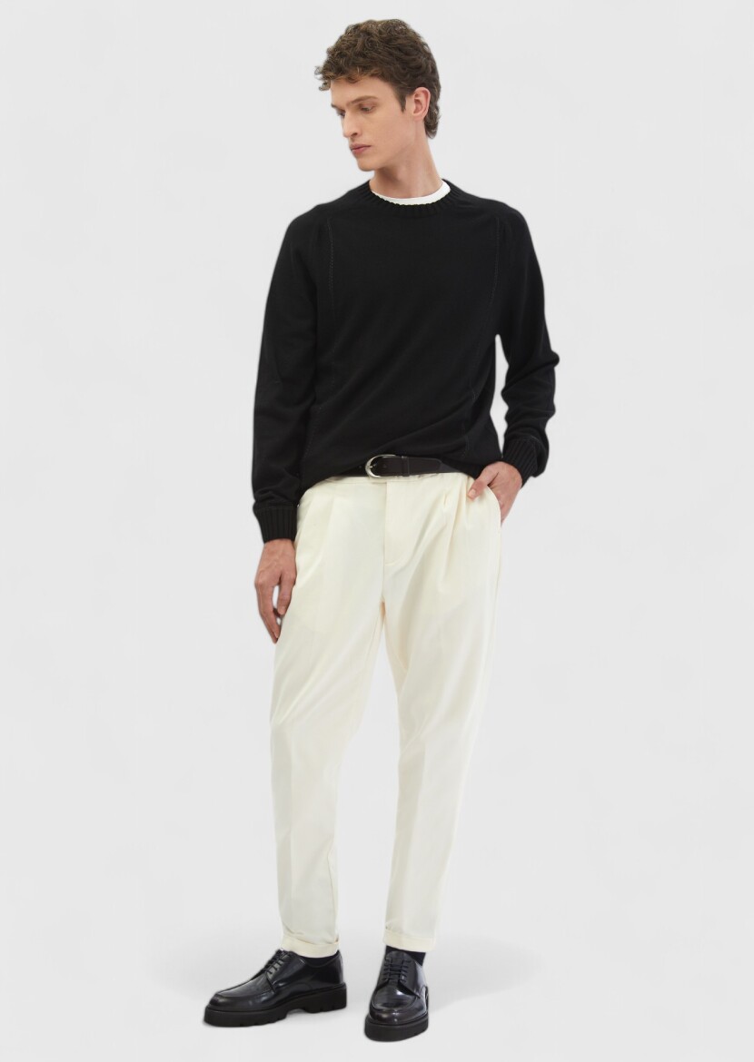 Black Knitwear Sweatshirt 