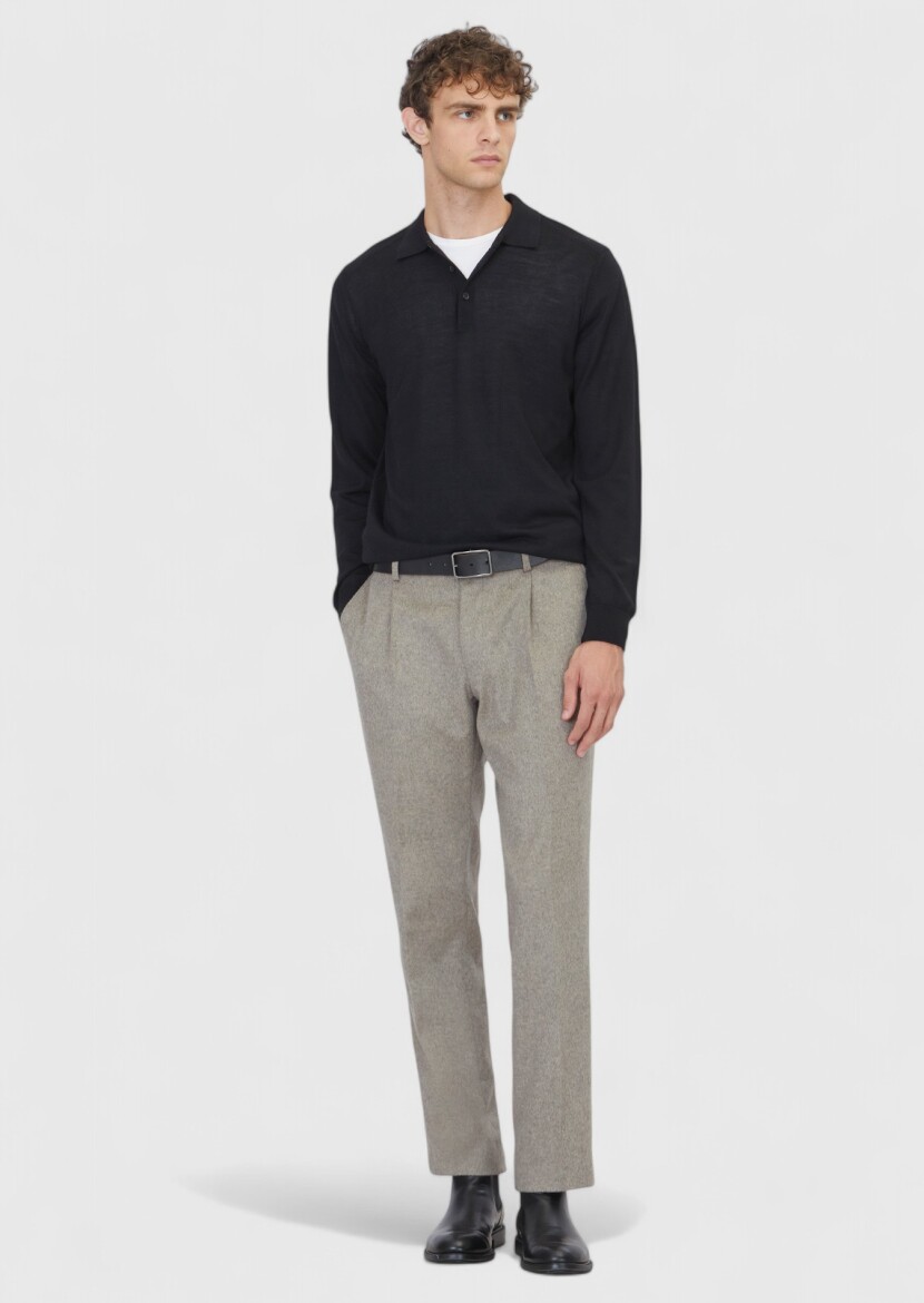 Black Knitwear Sweatshirt - RAMSEY