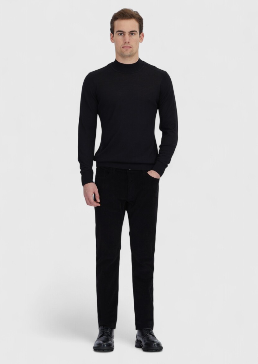 Black Knitwear Sweatshirt - RAMSEY