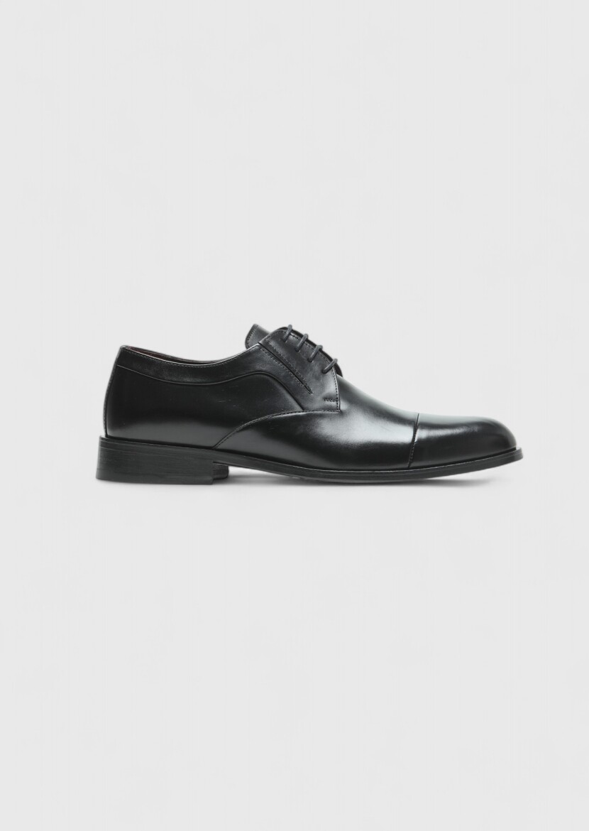 Black Leather Classical Shoes - RAMSEY