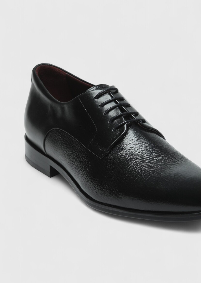 Black Leather Classical Shoes - RAMSEY