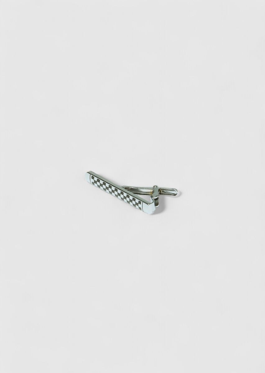 Black Metal Tie Needle - 1