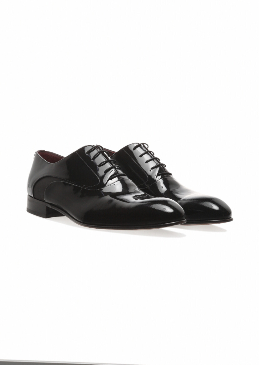 Black Patent Leather Classical Dress Shoes - RAMSEY