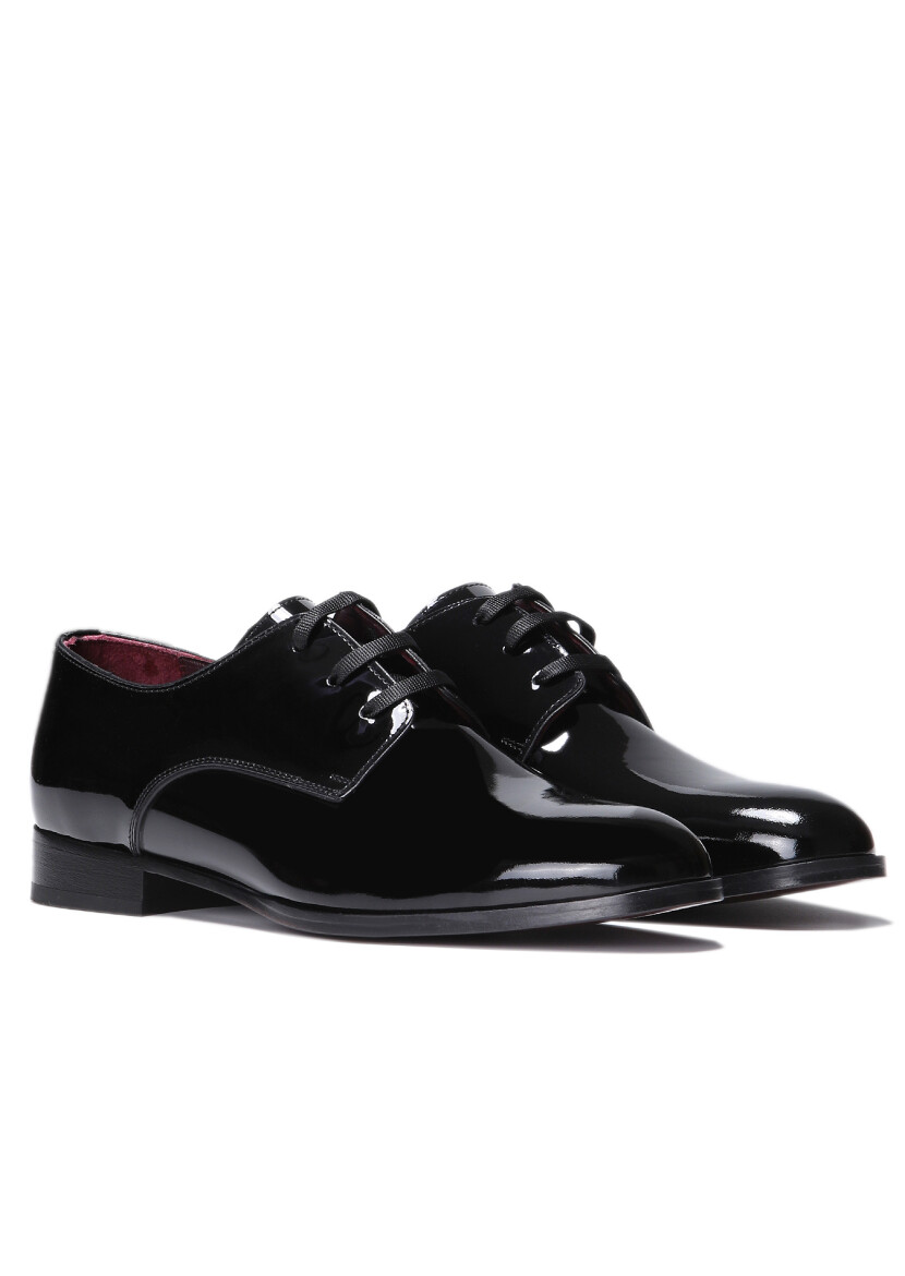 Black Patent Leather Classical Dress Shoes - RAMSEY