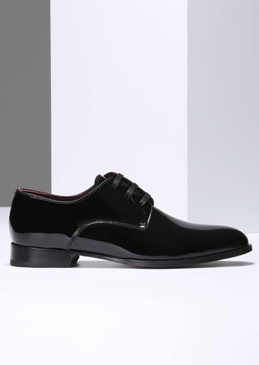 Black Patent Leather Classical Dress Shoes - RAMSEY