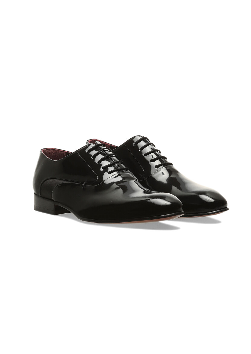 Black Patent Leather Classical Dress Shoes - RAMSEY