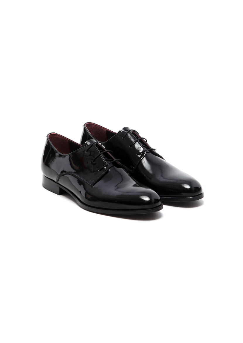 Black Patent Leather Classical Dress Shoes - RAMSEY