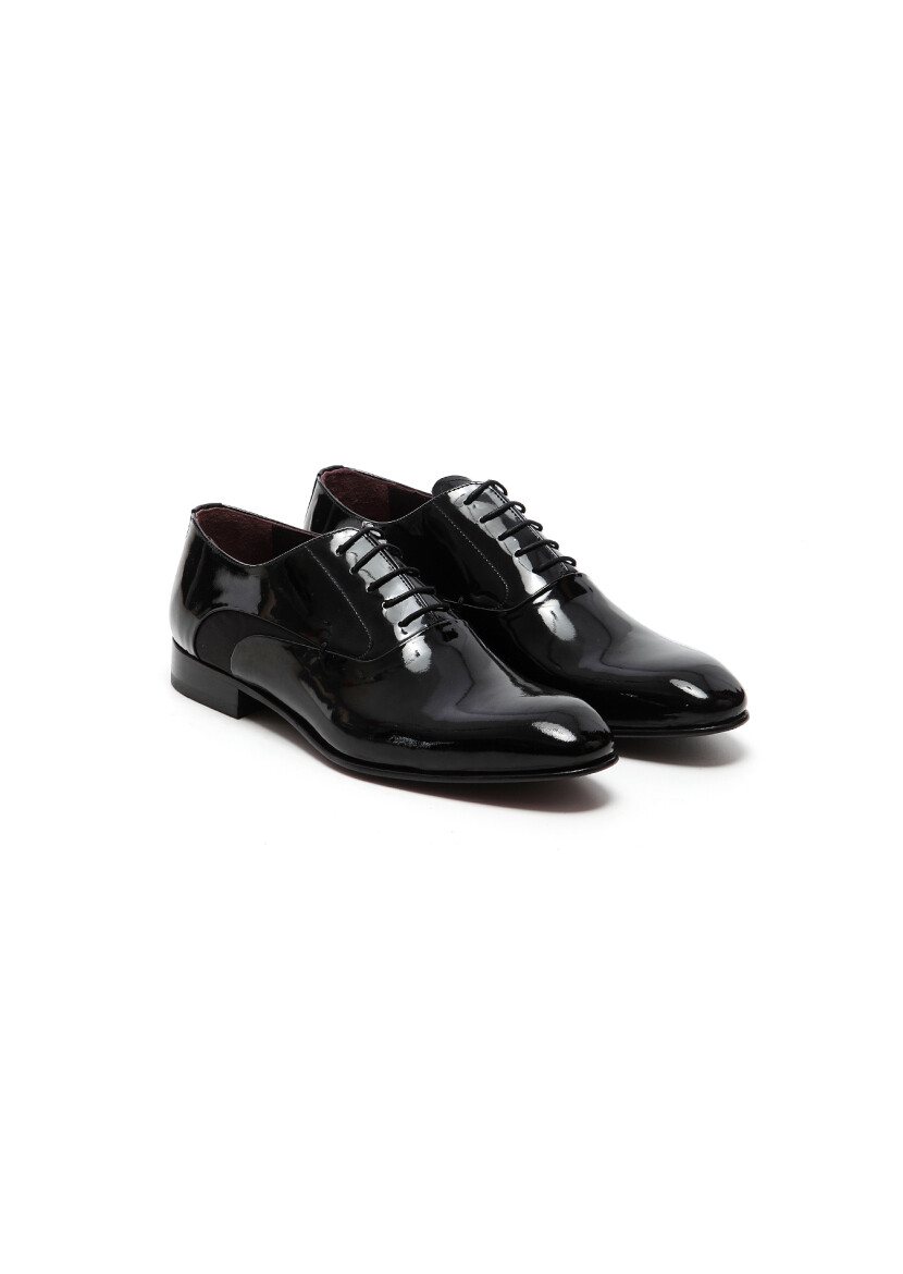 Black Patent Leather Classical Dress Shoes - RAMSEY